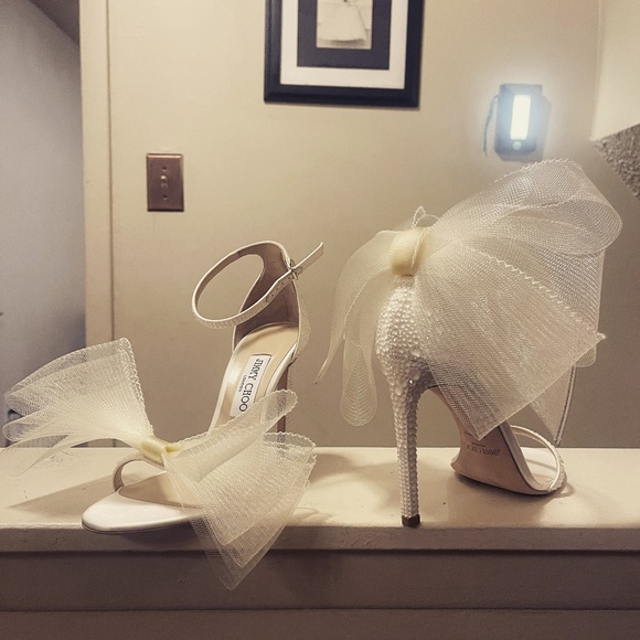 Jimmy Choo Shoes - Jimmy Choo Aveline 100m Pumps with Tulle Detail